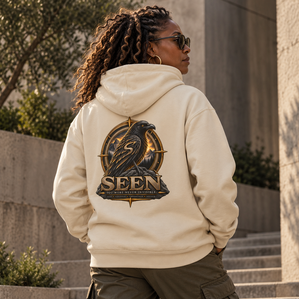 The Raven Heavyweight Hoodie | SEEN Raven Compass