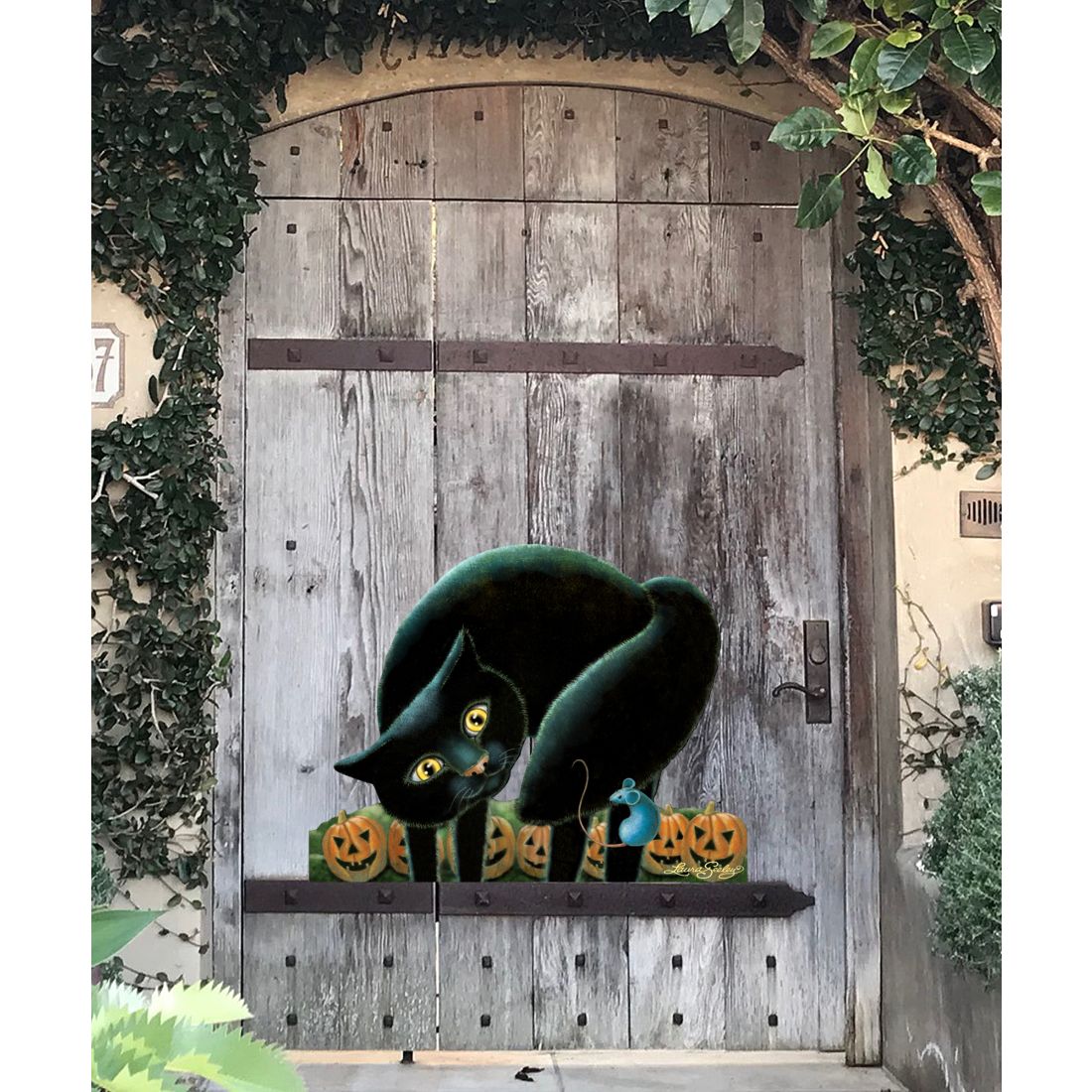 Trick or Treat Halloween Door Decor by Laura Seeley - Thanksgiving Halloween Decor - 8512056H