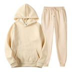 Casual Hooded Tracksuit Set