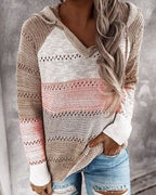 Women's Knitted Hooded Sweater