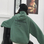 Women's Fleece Letter Print Hoodie
