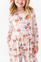 Autumn Ribbons Wide Leg Romper