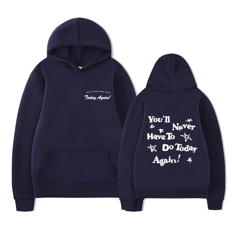 Printed Graphic Pullover Hoodie
