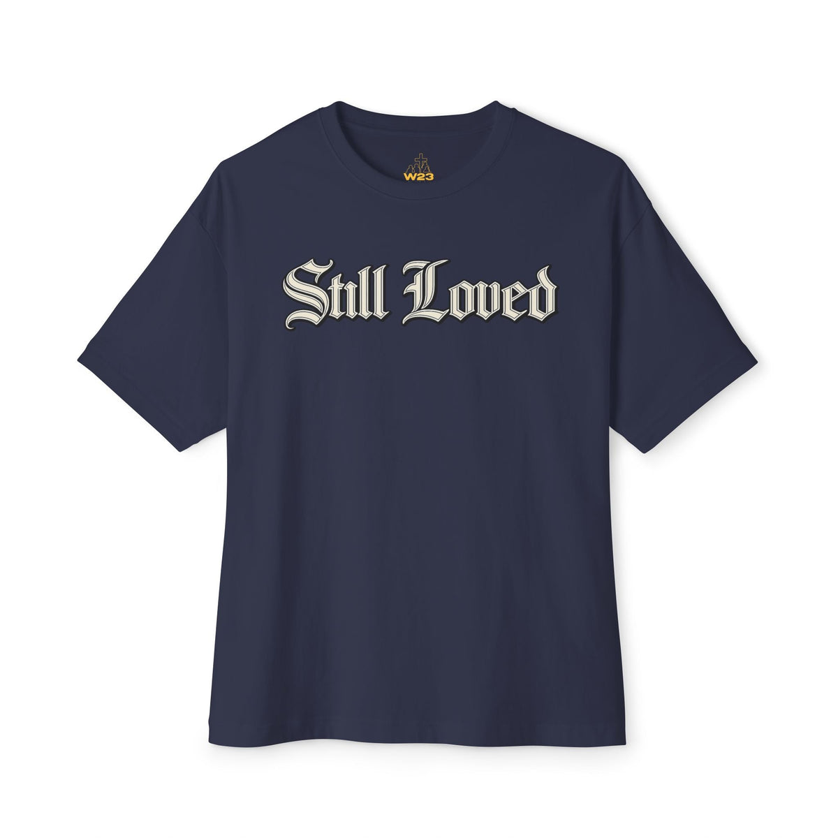 Still Loved. Chrome Outline Oversized Boxy Tee