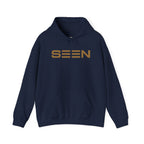 SEEN. Logo Hoodie — Bold Retro Stripe Pullover