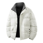 Mens Loose Casual Plus-Thickness Cotton Jacket For Young Men