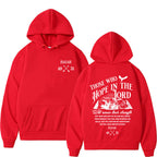 Christian Jesus Print Pullover Hoodie