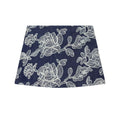 Rose Embroidered Denim Skort