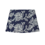 Rose Embroidered Denim Skort