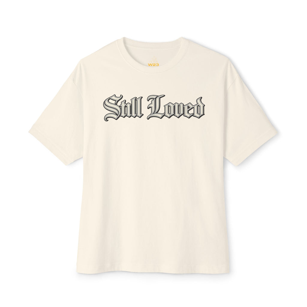 Still Loved. Chrome Outline Oversized Boxy Tee