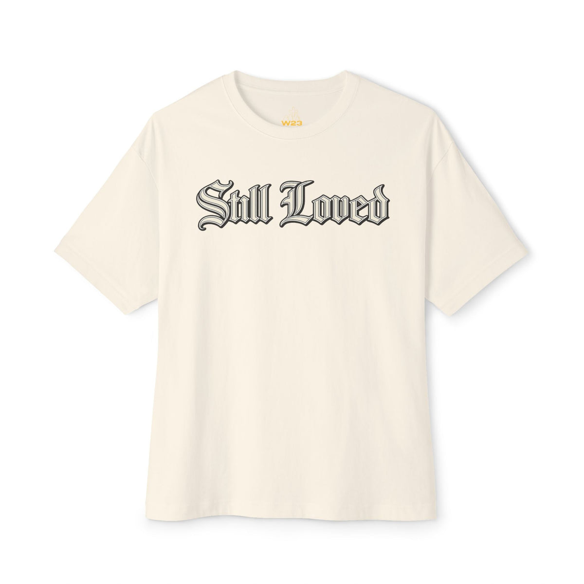 Still Loved. Chrome Outline Oversized Boxy Tee