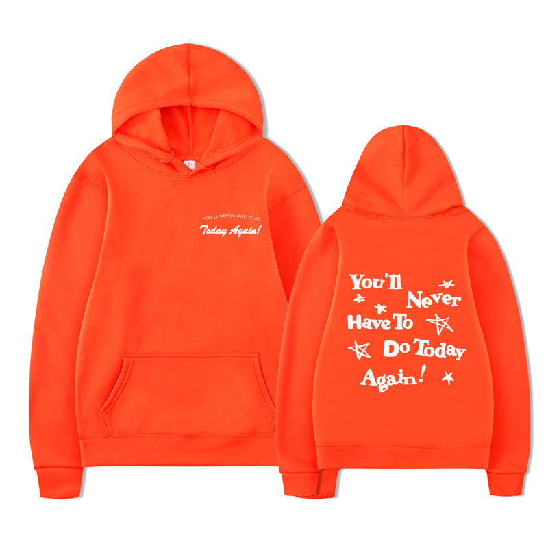 Printed Graphic Pullover Hoodie