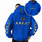 Western Letter Print Pullover Hoodie