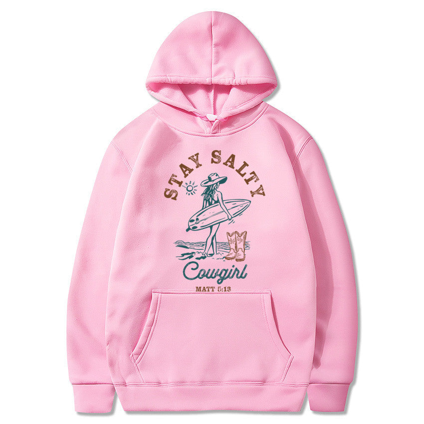 Funny Printed Fleece Hoodie