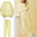 Women's Fleece Hoodie Tracksuit Set