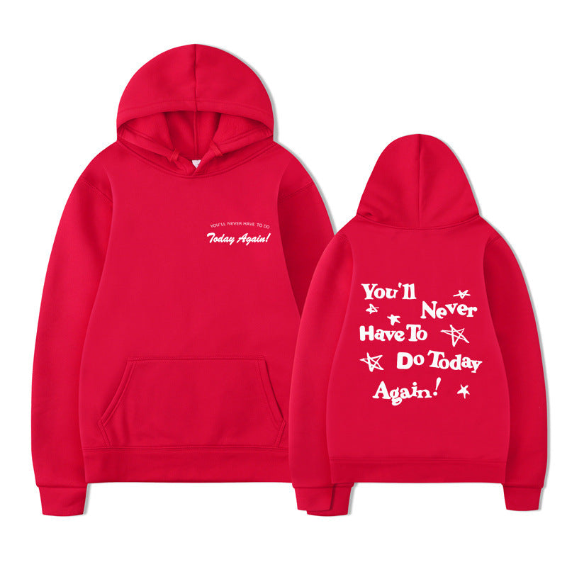 Printed Graphic Pullover Hoodie