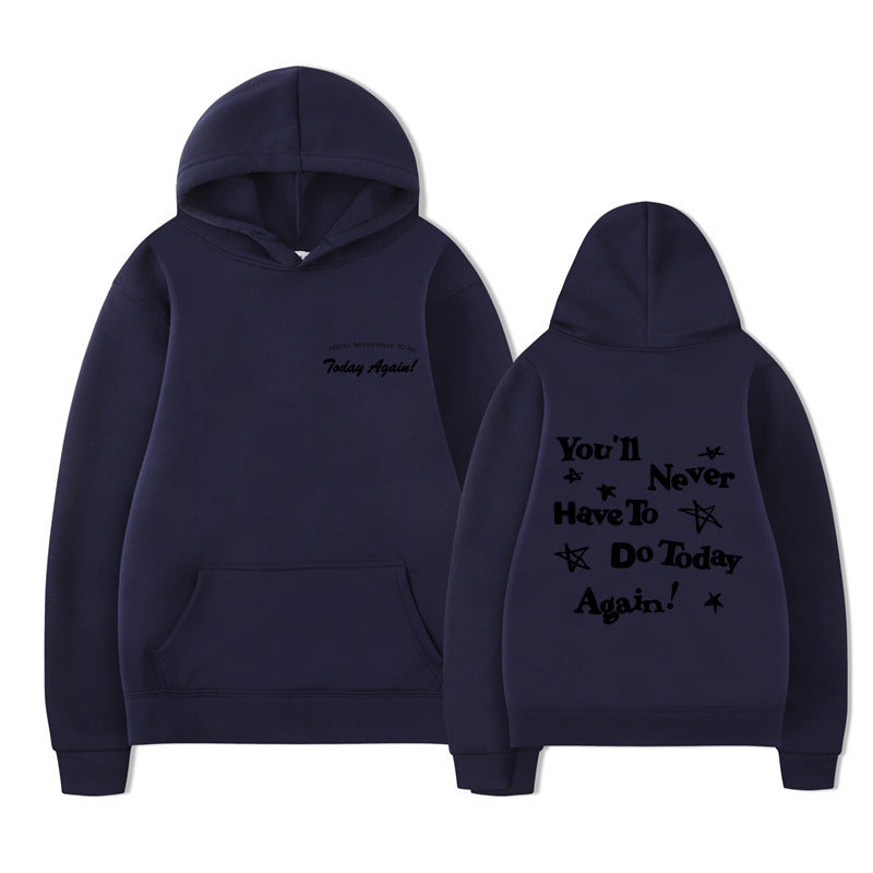Printed Graphic Pullover Hoodie
