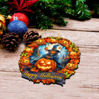 Happy Halloween Wreath Ornaments by G. Debrekht  - Halloween Decor - 8652821