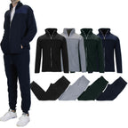 2-Piece: Men's Polar Fleece Sweater Jacket & Jogger Sweatpants Set