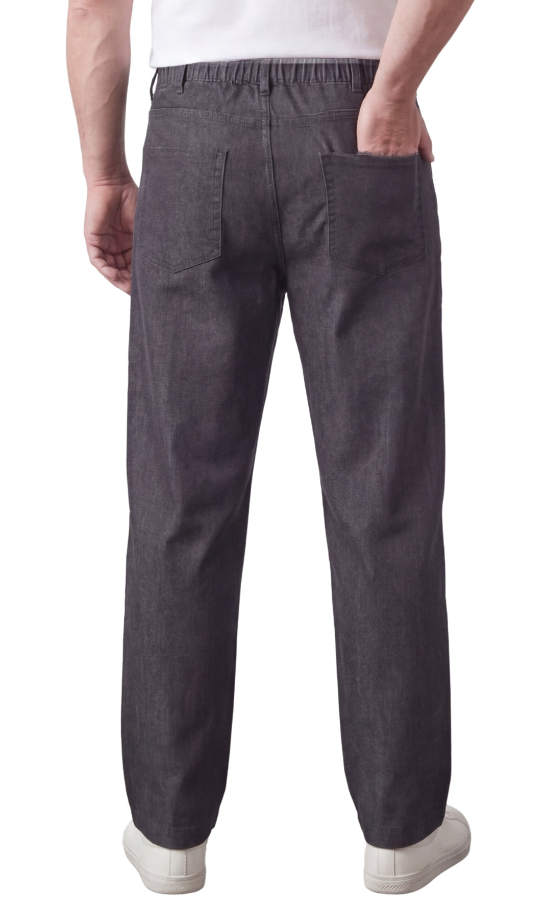 Pull-On Denim Twill Pants