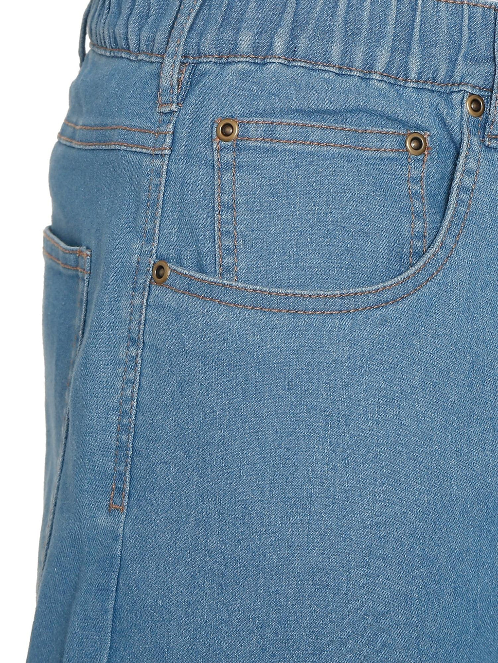 Pull-On Denim Twill Pants