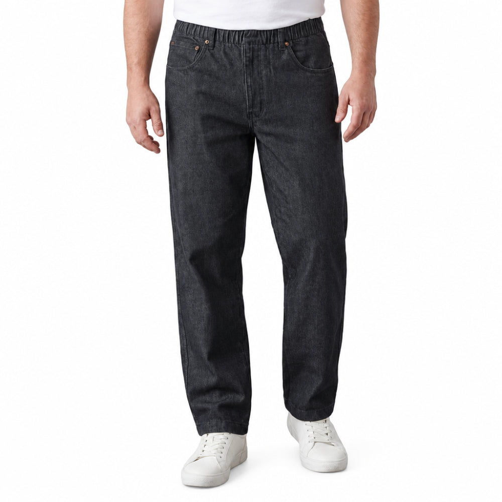 Pull-On Denim Twill Pants