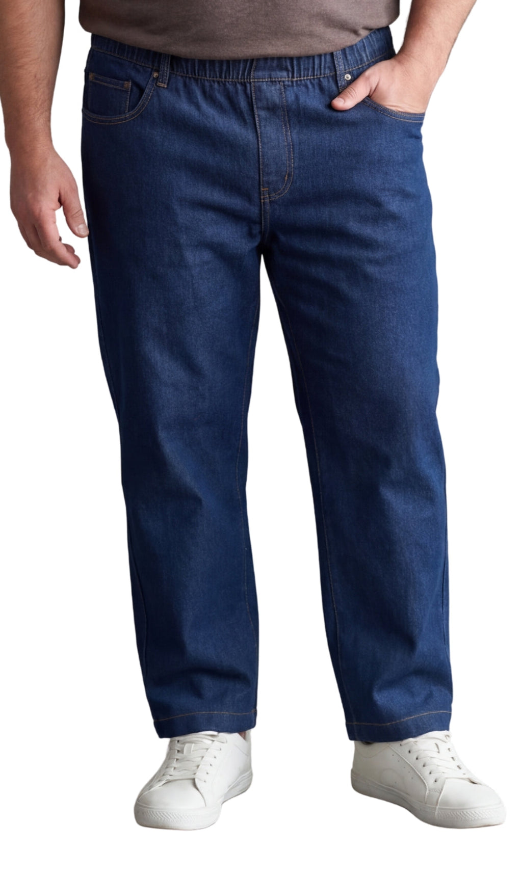 Pull-On Denim Twill Pants