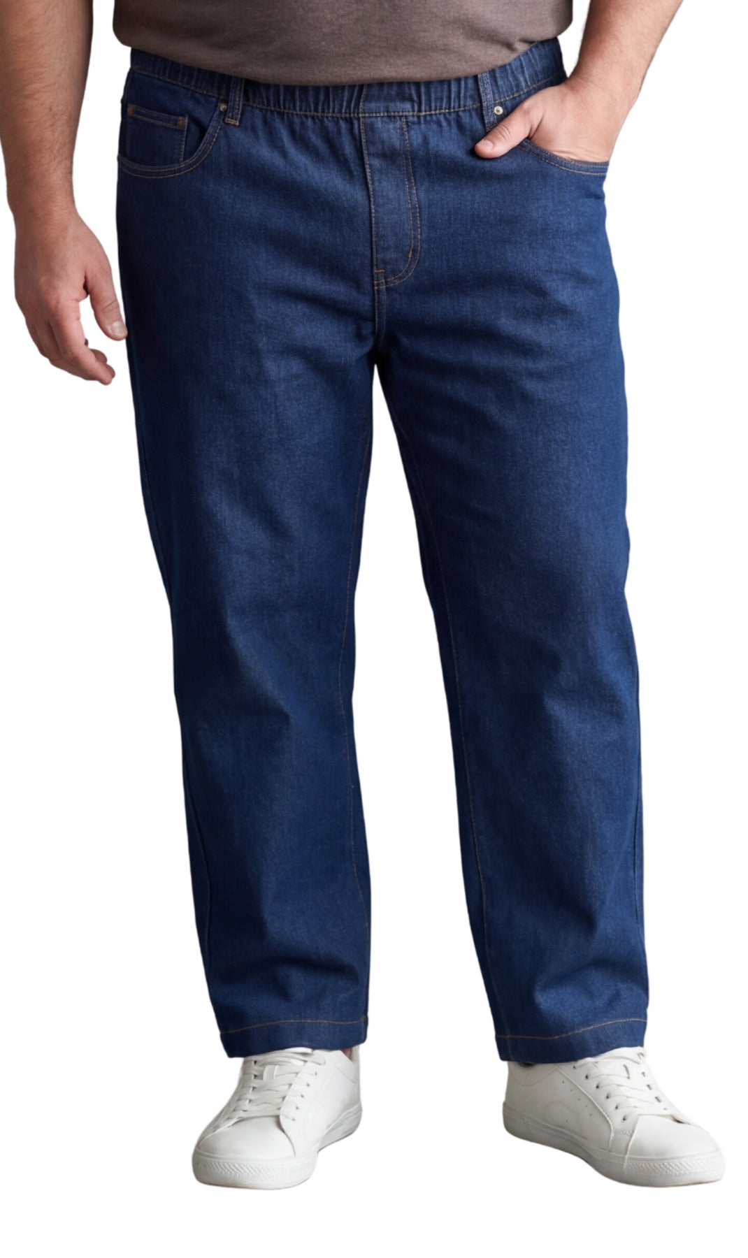 Pull-On Denim Twill Pants