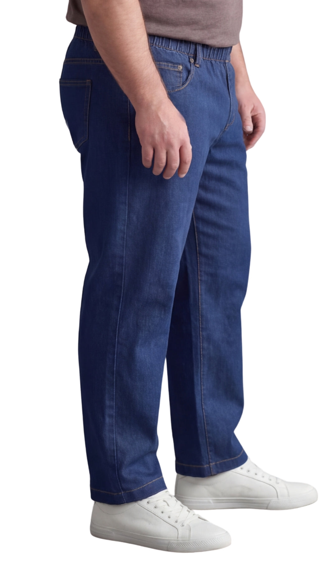 Pull-On Denim Twill Pants
