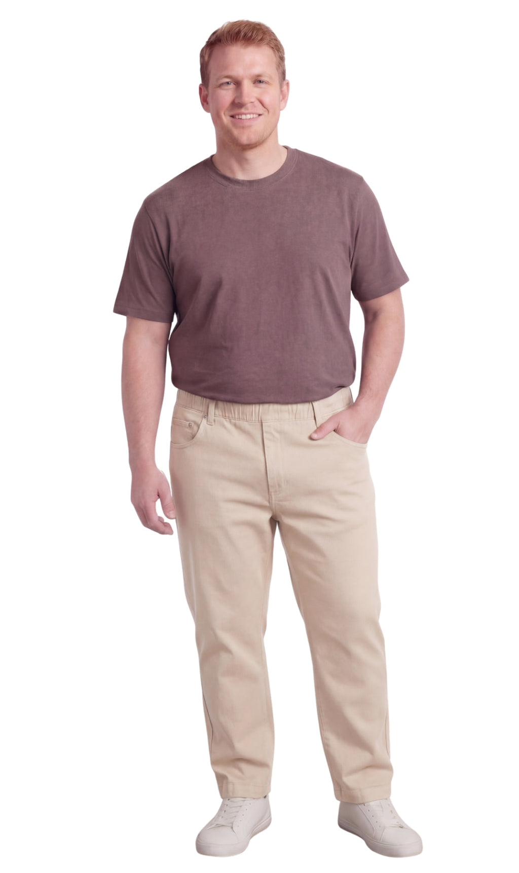 Pull-On Denim Twill Pants