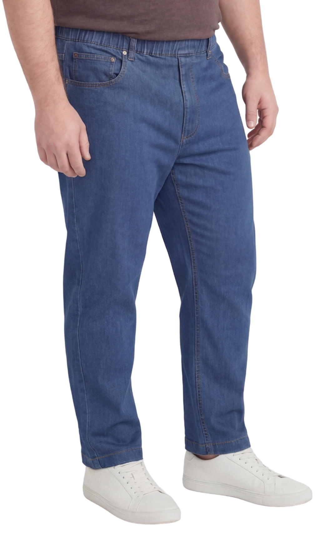 Pull-On Denim Twill Pants