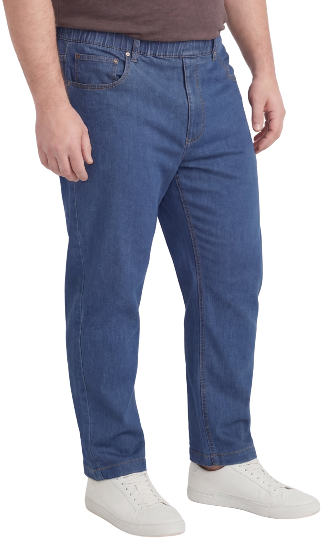 Pull-On Denim Twill Pants
