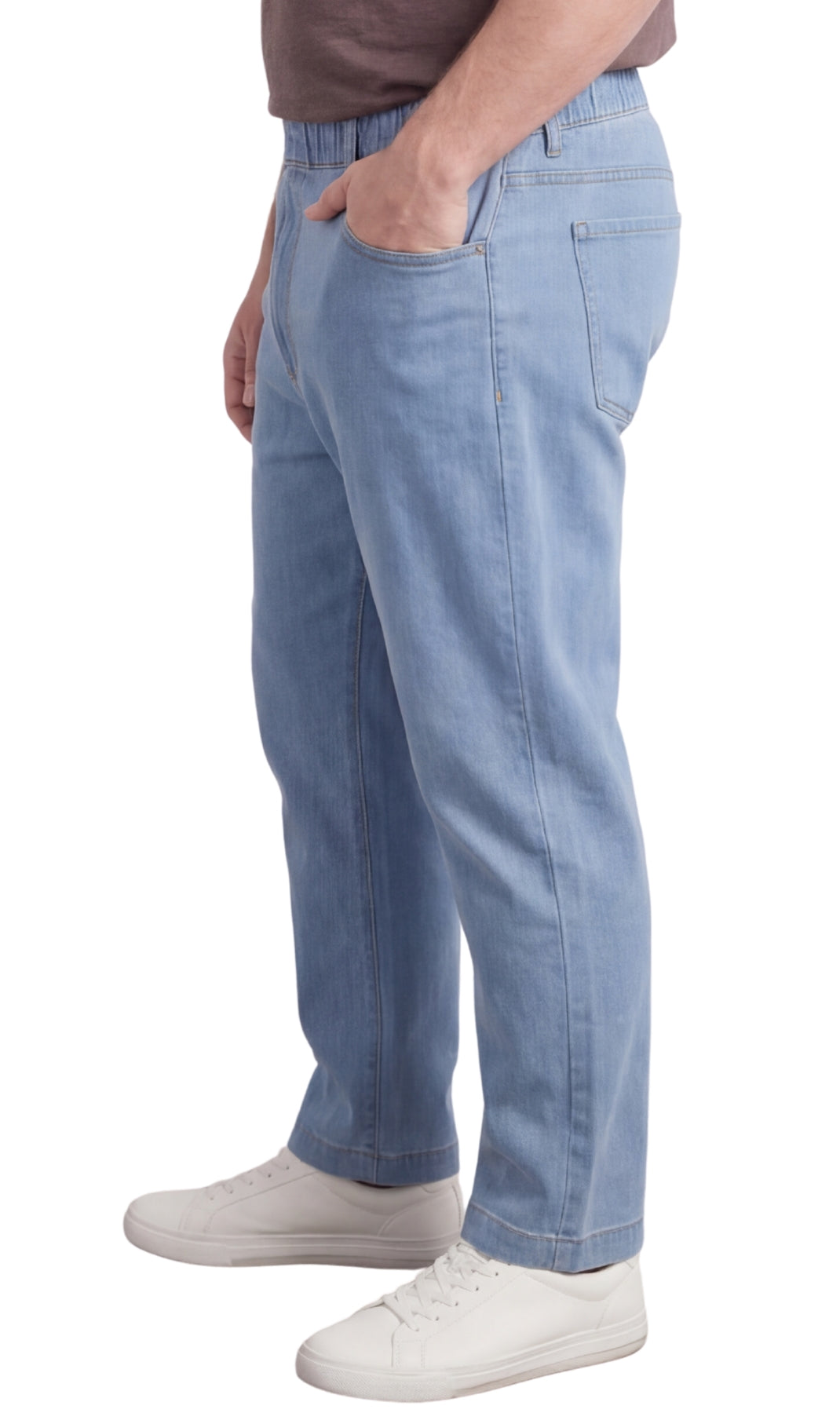 Pull-On Denim Twill Pants