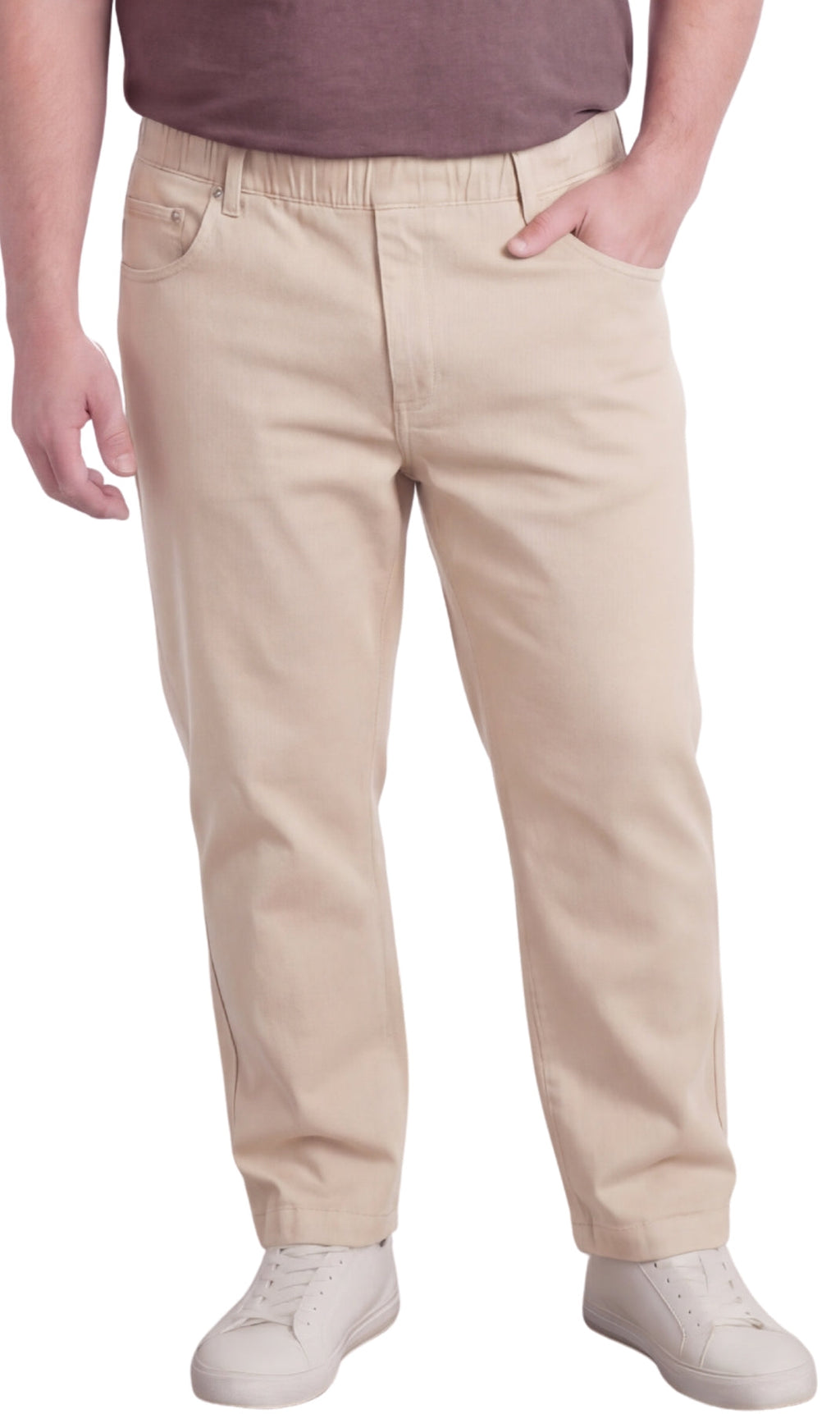 Pull-On Denim Twill Pants