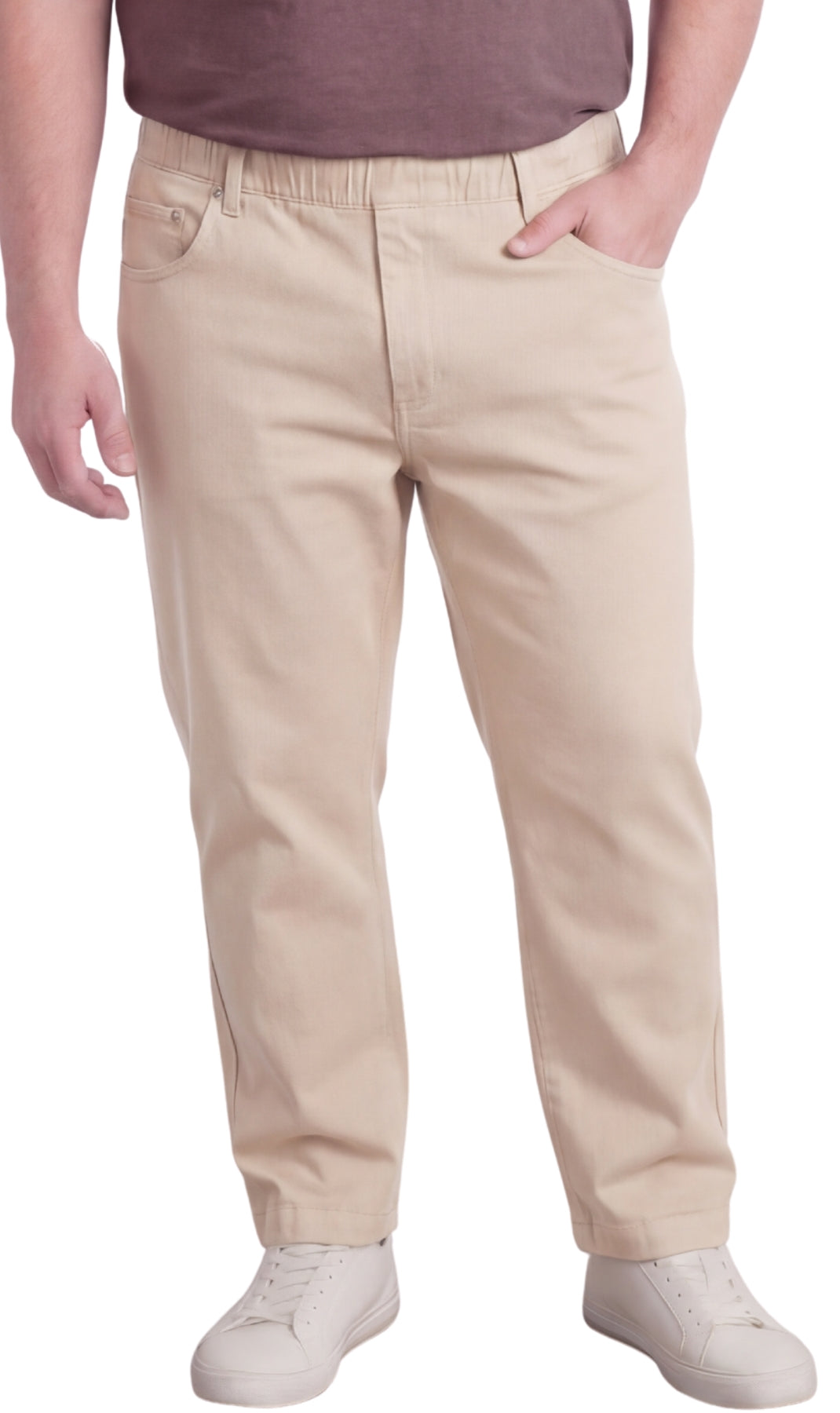Pull-On Denim Twill Pants