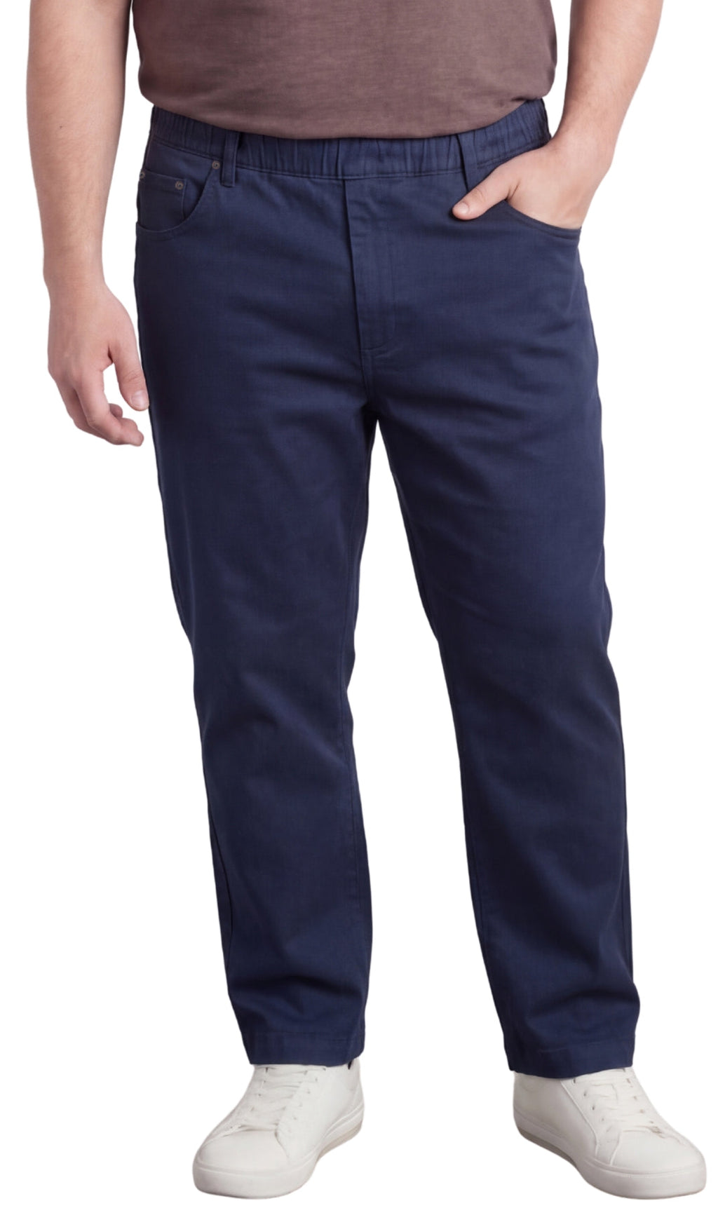 Pull-On Denim Twill Pants