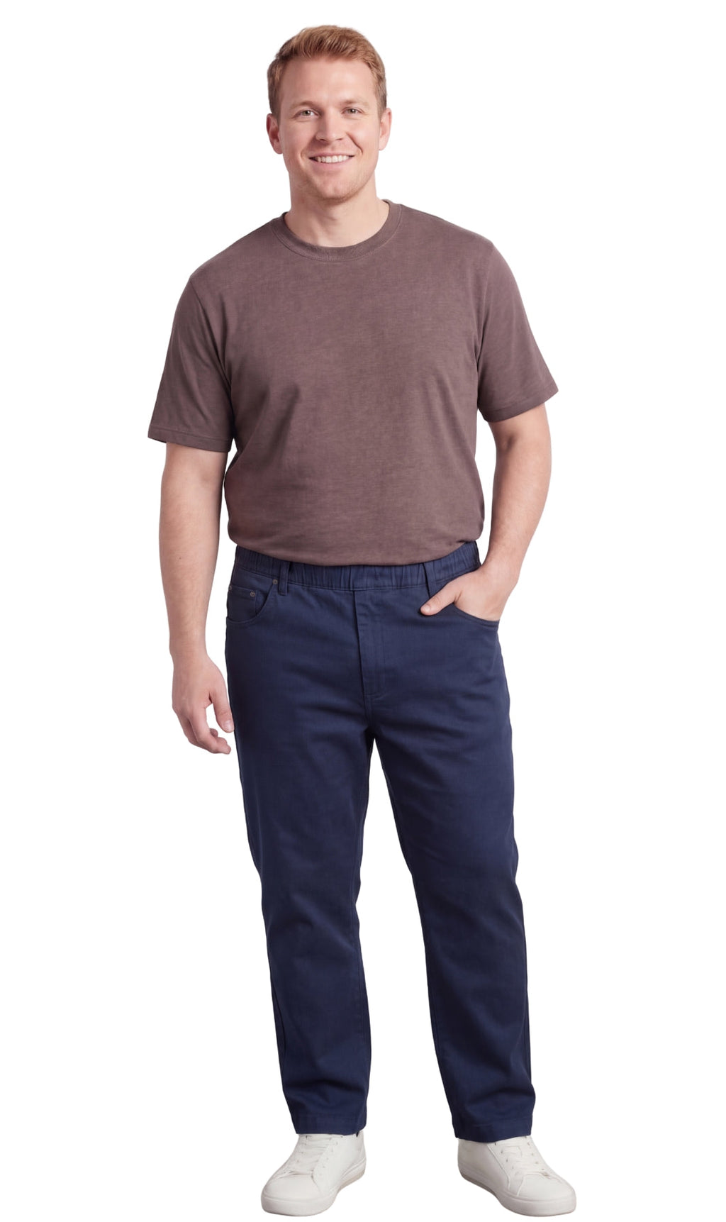 Pull-On Denim Twill Pants
