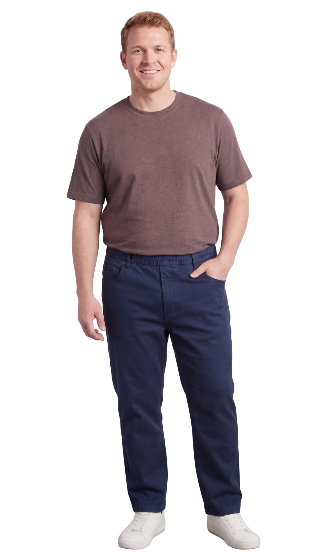 Pull-On Denim Twill Pants