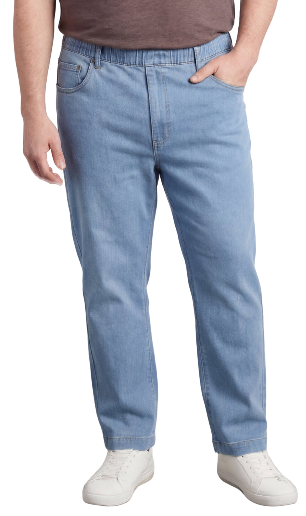 Pull-On Denim Twill Pants