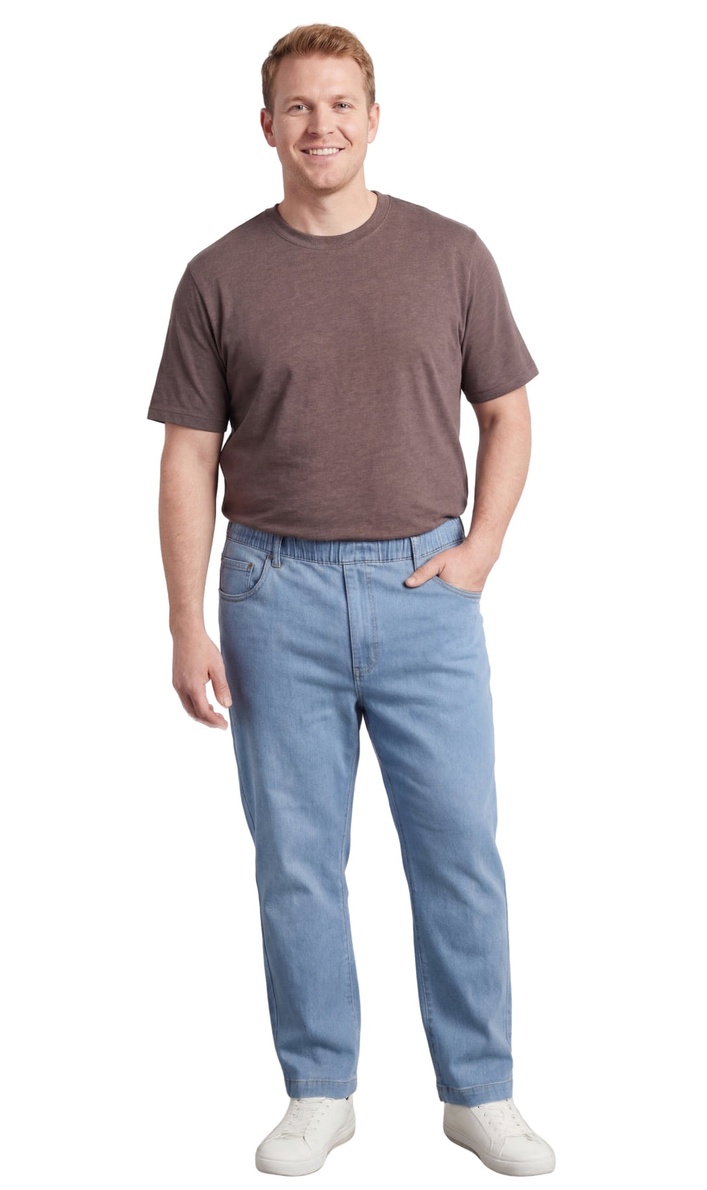 Pull-On Denim Twill Pants