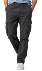 Pull-On Cargo Pocket Jeans
