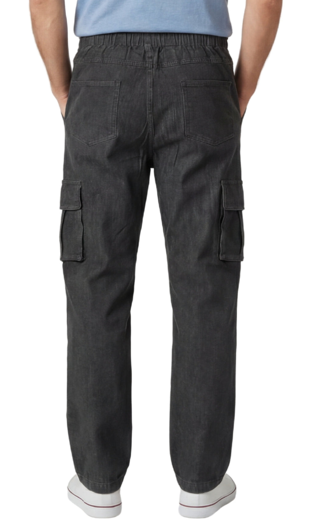 Pull-On Cargo Pocket Jeans