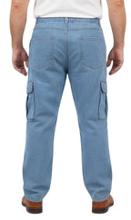 Pull-On Cargo Pocket Jeans