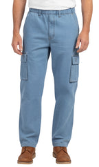 Pull-On Cargo Pocket Jeans