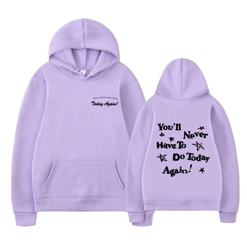 Printed Graphic Pullover Hoodie