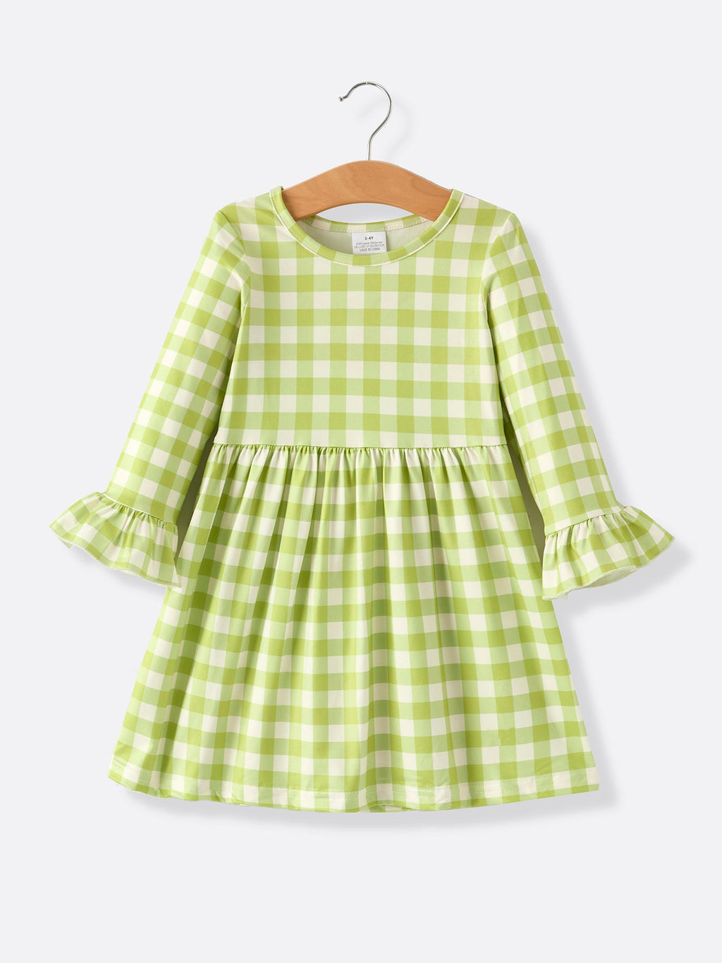 Pumpkin Plaid Girls Dress Set