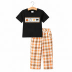 Halloween Plaid Boys Pant Set
