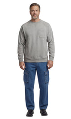 3-Pocket Raglan Fleece Sweatshirt