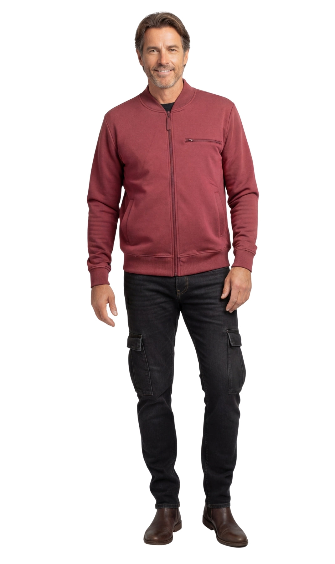 Lightweight Baseball Fleece Jacket