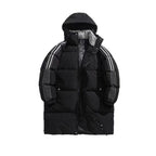 Womens Mid-length Padded Down Jacket, Extra-thick Cotton Coat
